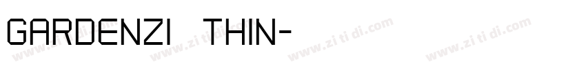 Gardenzi   Thin字体转换